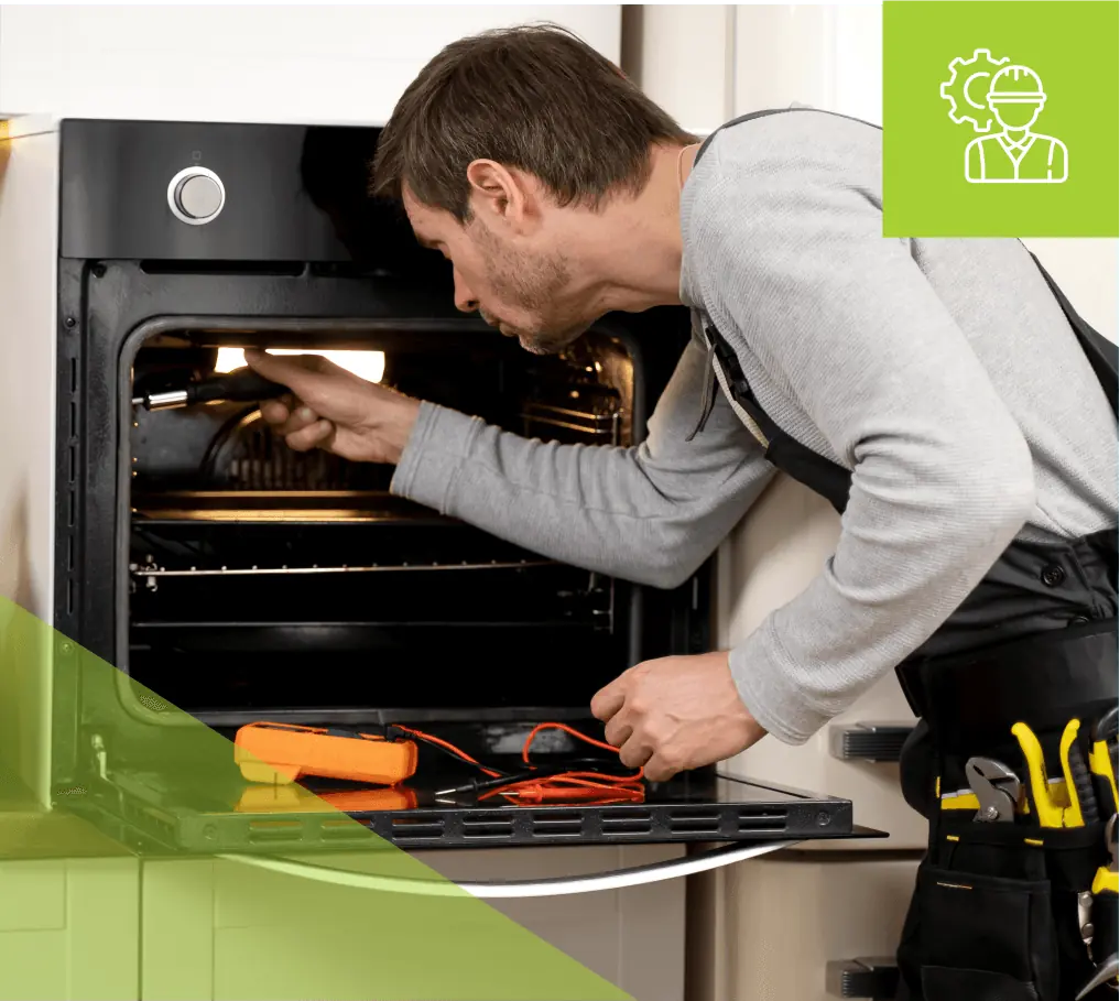 im4 Technician repairing an oven