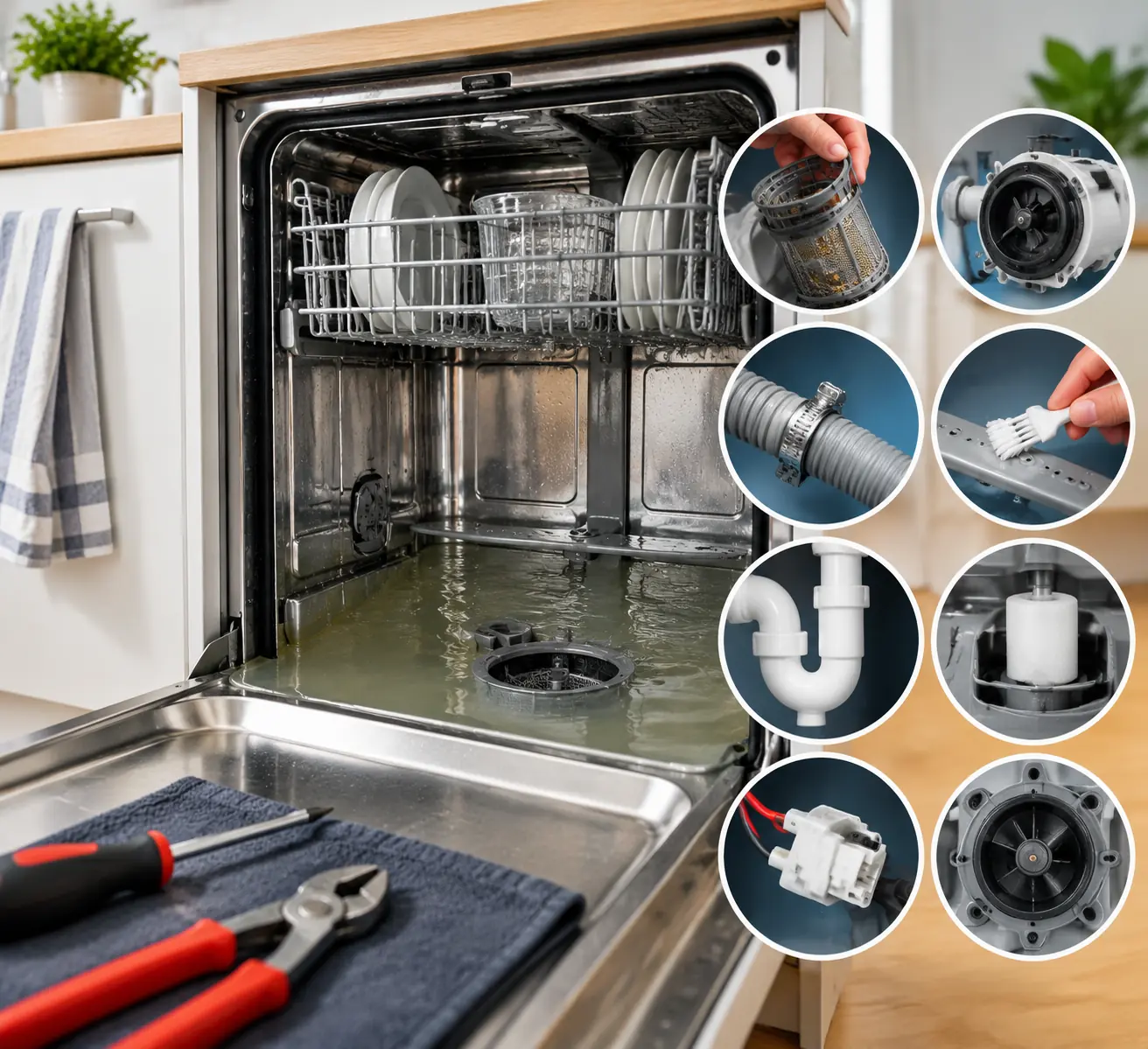 Dishwasher Not Draining? 8 Easy Fixes for Your Kitchen