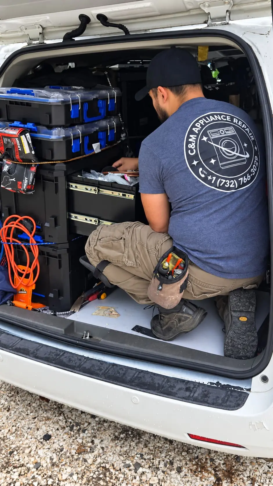 Fabio, certified electronics and electrical technician and owner of C&M Appliance Repair in New Jersey